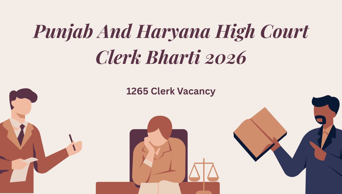 Punjab And Haryana High Court Clerk Online Form 2026