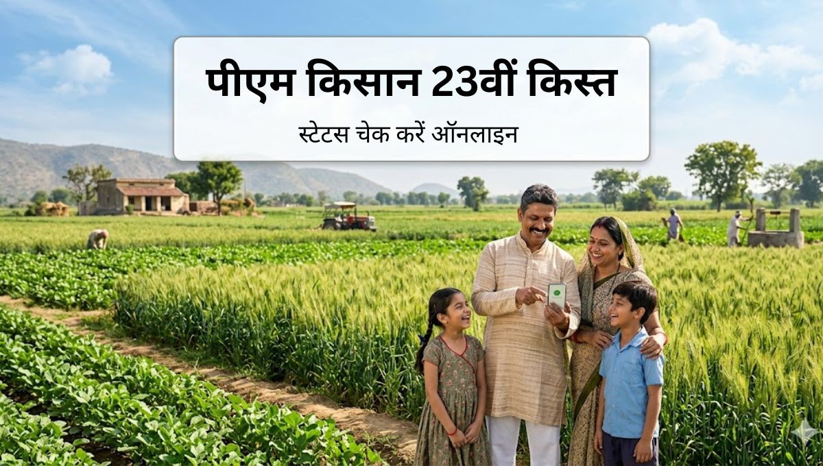 प्रधानमंत्री किसान सम्मान निधि योजना 23वीं किस्त 2026 – जारी तिथि, स्टेटस चेक और पूरी जानकारी