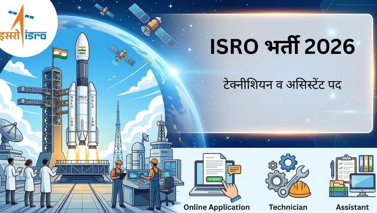 ISRO भर्ती 2026: टेक्निकल असिस्टेंट व अन्य पद ऑनलाइन फॉर्म