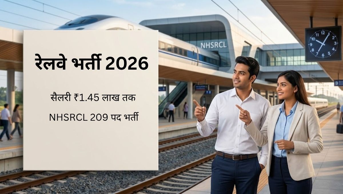 रेलवे भर्ती 2026 – NHSRCL 209 पद | आवेदन शुरू, सैलरी ₹1.45 लाख, पूरी जानकारी