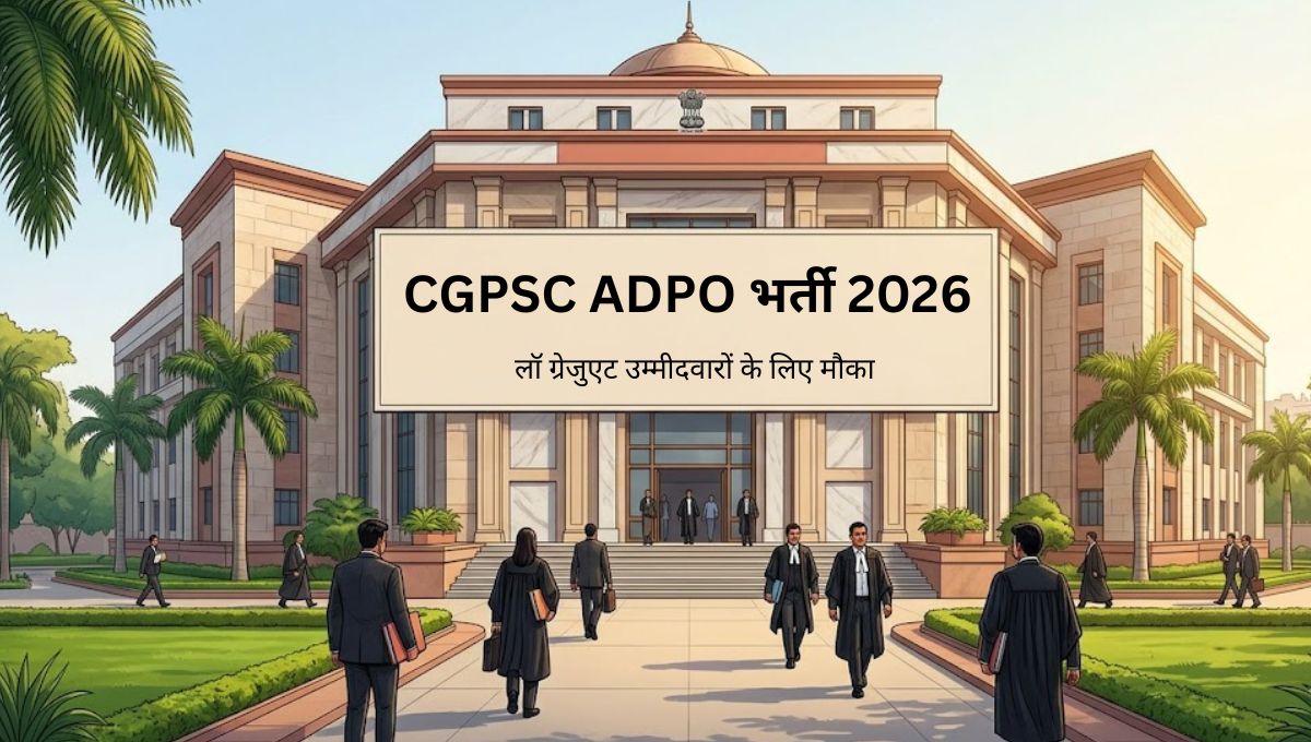 CGPSC ADPO भर्ती 2026: 15 पदों पर नई भर्ती, आवेदन 22 जून से
