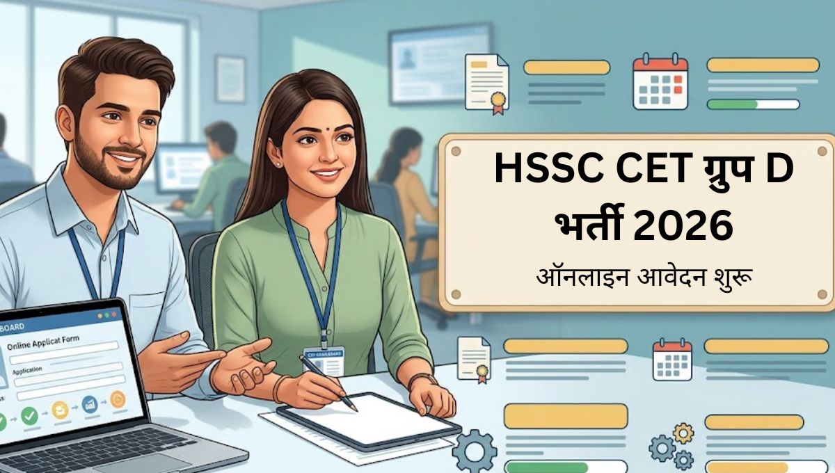 HSSC CET ग्रुप D भर्ती 2026: 10वीं पास उम्मीदवारों के लिए ऑनलाइन आवेदन शुरू, 3 जुलाई अंतिम तिथि