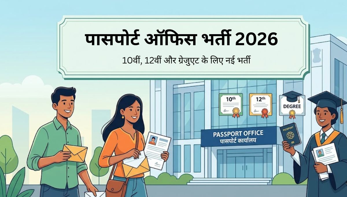 पासपोर्ट ऑफिस भर्ती 2026: 10वीं, 12वीं और ग्रेजुएट के लिए नई भर्ती