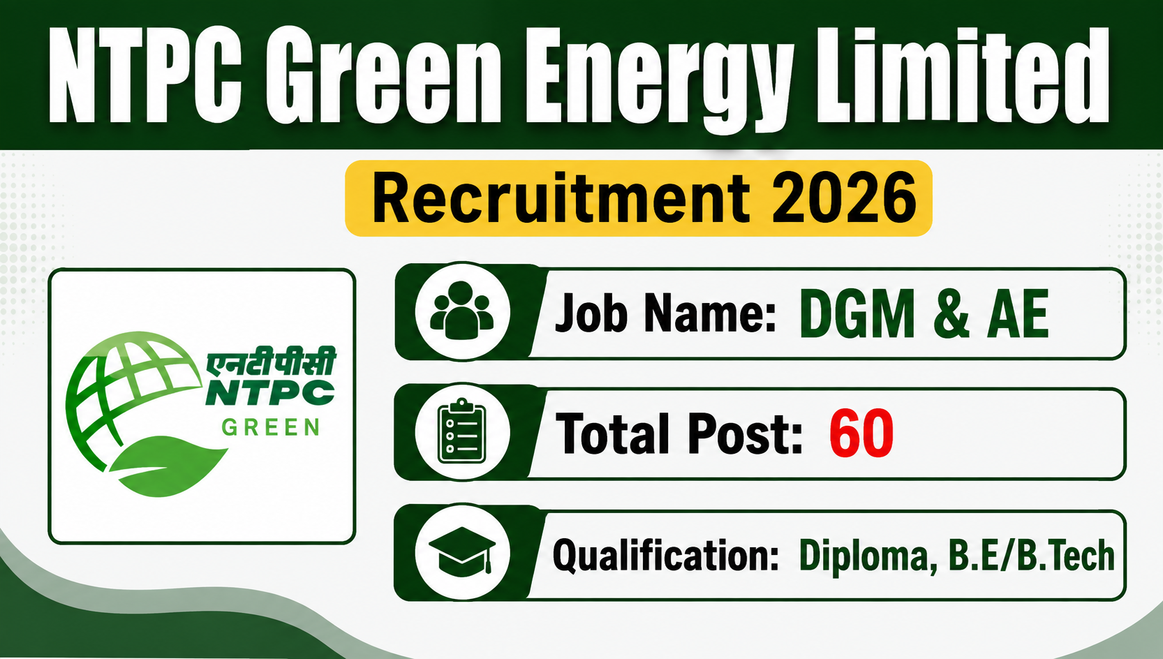 NTPC Green Energy भर्ती 2026