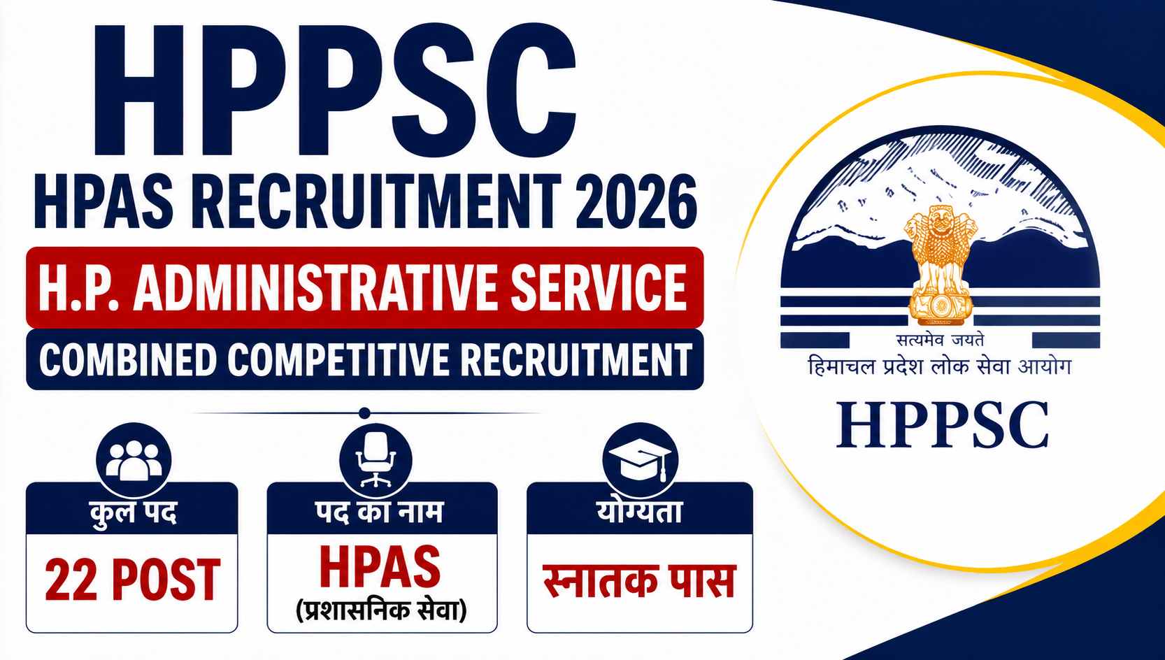HPPSC HPAS Recruitment 2026: 22 पदों पर भर्ती